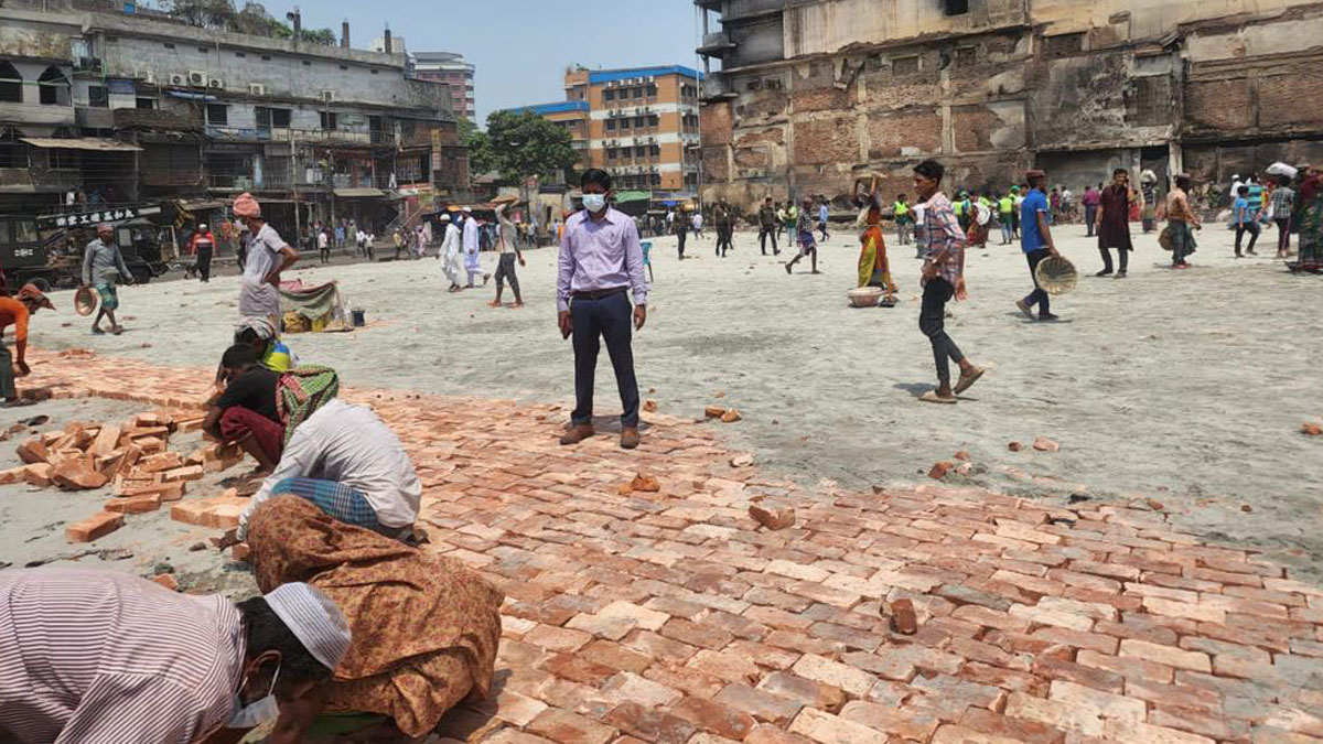 Bangabazar site being prepared for business