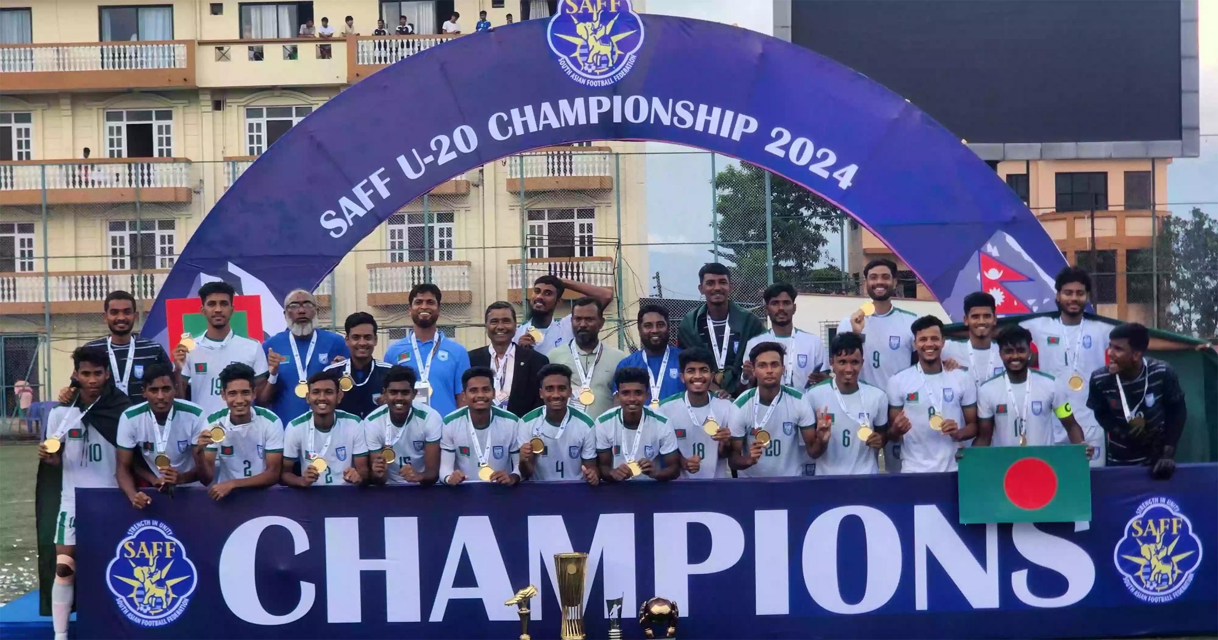 Bangladesh SAFF U-20 champions to receive reception from Interim Govt