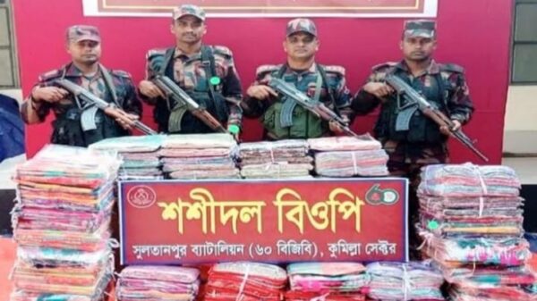 কুমিল্লায় ৬০-বিজিবির অভিযানে পৌনে ৩ কোটি টাকার ভারতীয় পণ্য উদ্বার