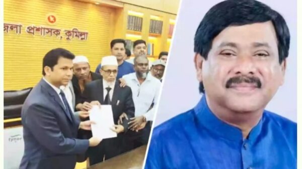 কুমিল্লা-৬ আসনে মনিরুল হক সাক্কুর পক্ষে মনোনয়নপত্র সংগ্রহ
