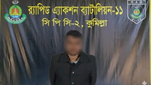 কুমিল্লা তিতাসে শাশুড়িকে পানিতে চুবিয়ে হত্যার ঘটনায় জড়িত মূল আসামী র‍্যাবের জালে আটক