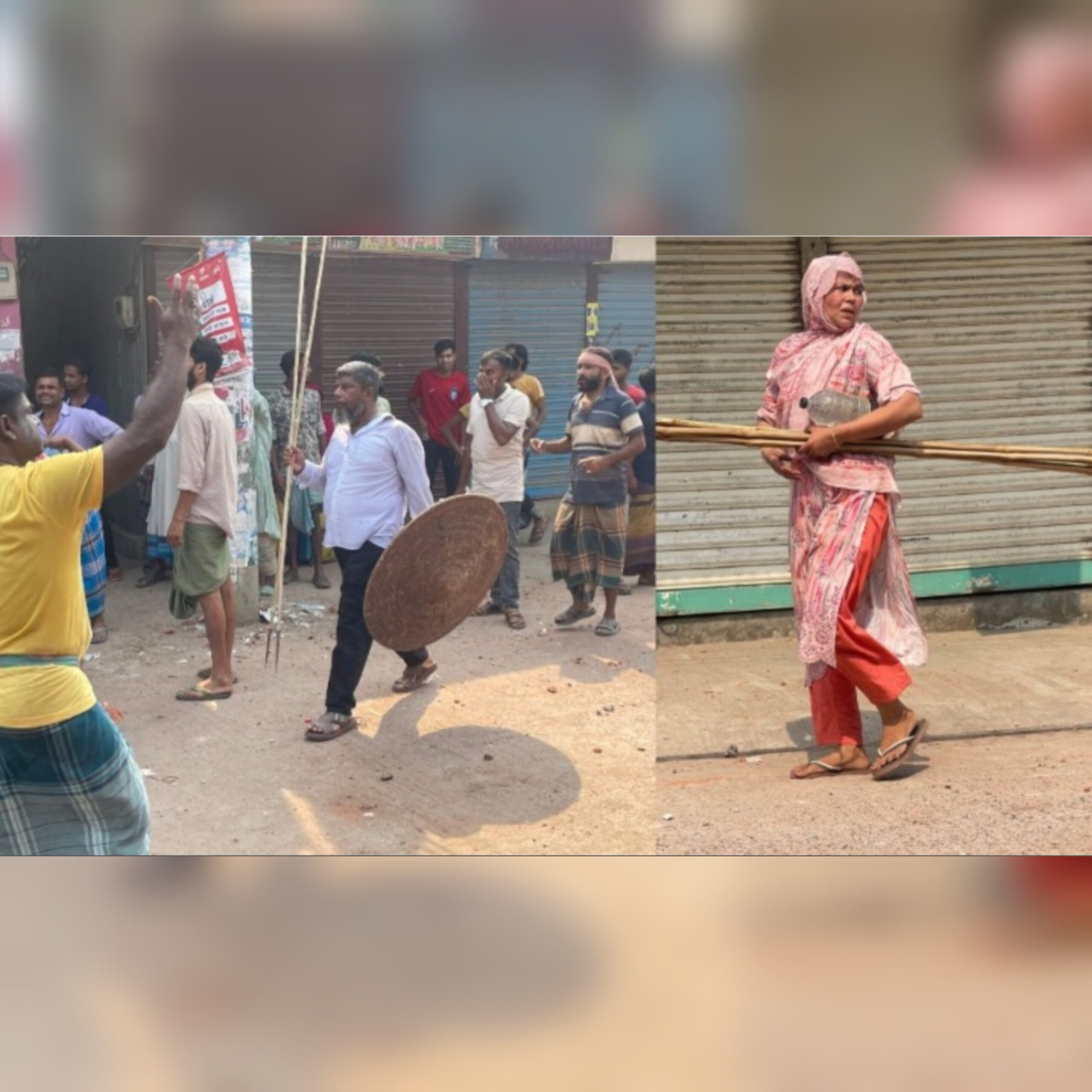 ফরিদপুরে ফুটবল খেলার মাইকিং নিয়ে চার গ্রামের সংঘর্ষ, আহত ২০০