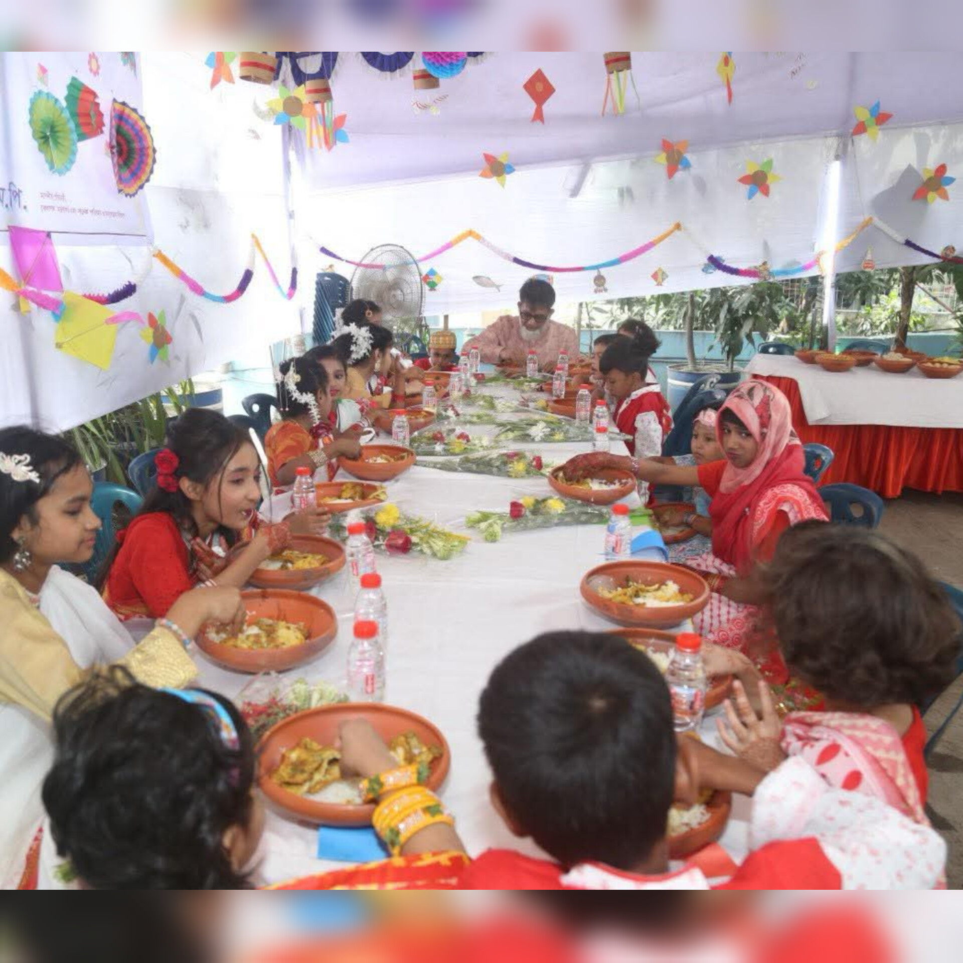 প্রতিমন্ত্রীর বাসভবনে শিশুদের বৈশাখ উদযাপন